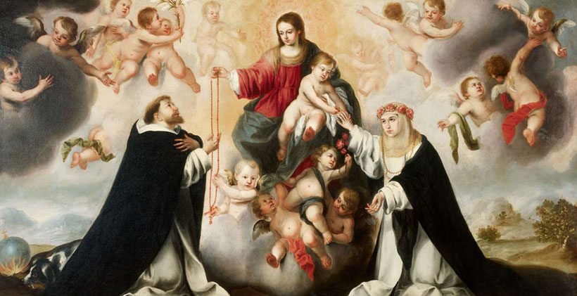 October is the Month of the Most Holy Rosary of the Blessed Virgin Mary