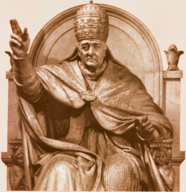 Statue of Pope Gregory XVI - predecessor to Pius IX